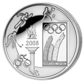 Olympische Zomerspelen Peking 10 euro België 2008 Proof